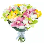 Букет из орхидей «Краски лета»